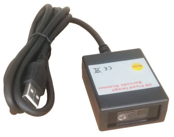 Mounted barcode scanner